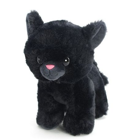 20 cm-es fekete plüss cica
