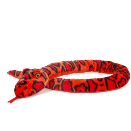 Plüss piros kígyó