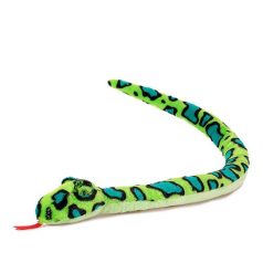 100 cm-es plüss zöld kígyó