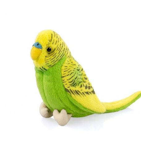 11 cm-es plüss zöld Hullámos papagáj