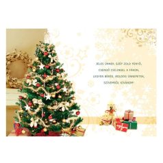 Boldog Karácsonyt! karácsonyfás képeslap