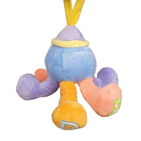 Készségfejlesztő plüss polip babajáték