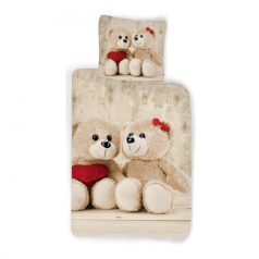 Plüss macis pamut gyerek ágyneműhuzat szett 