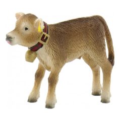 5 cm-es alpesi tehén borjú játékfigura - Bullyland