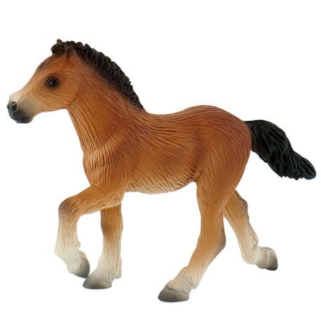 10 cm-es barna csikó ló játékfigura - Bullyland