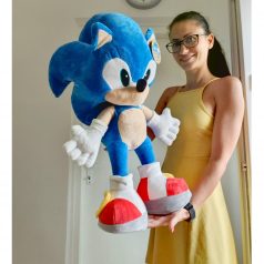 INGYENES SZÁLLÍTÁS - 65 cm-es kék Sonic a sündisznó óriás plüssfigura