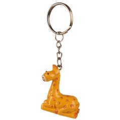 3 dimenziós zsiráf kulcstartó