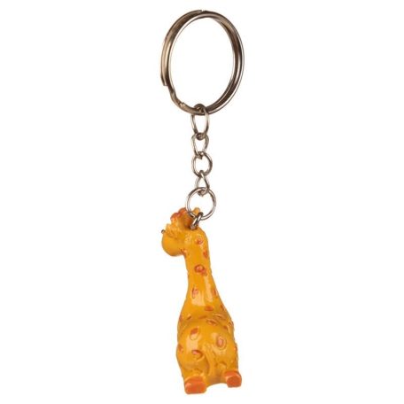 3 dimenziós zsiráf kulcstartó