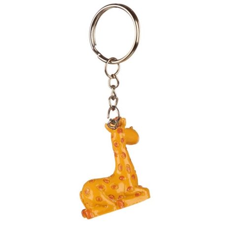 3 dimenziós zsiráf kulcstartó